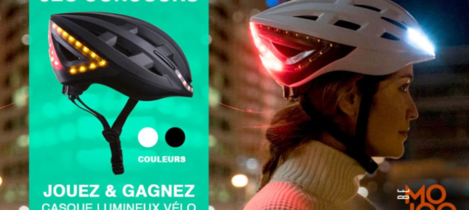 Gagnez un casque lumineux de vélo Bemojoo avec Le Vélo Urbain